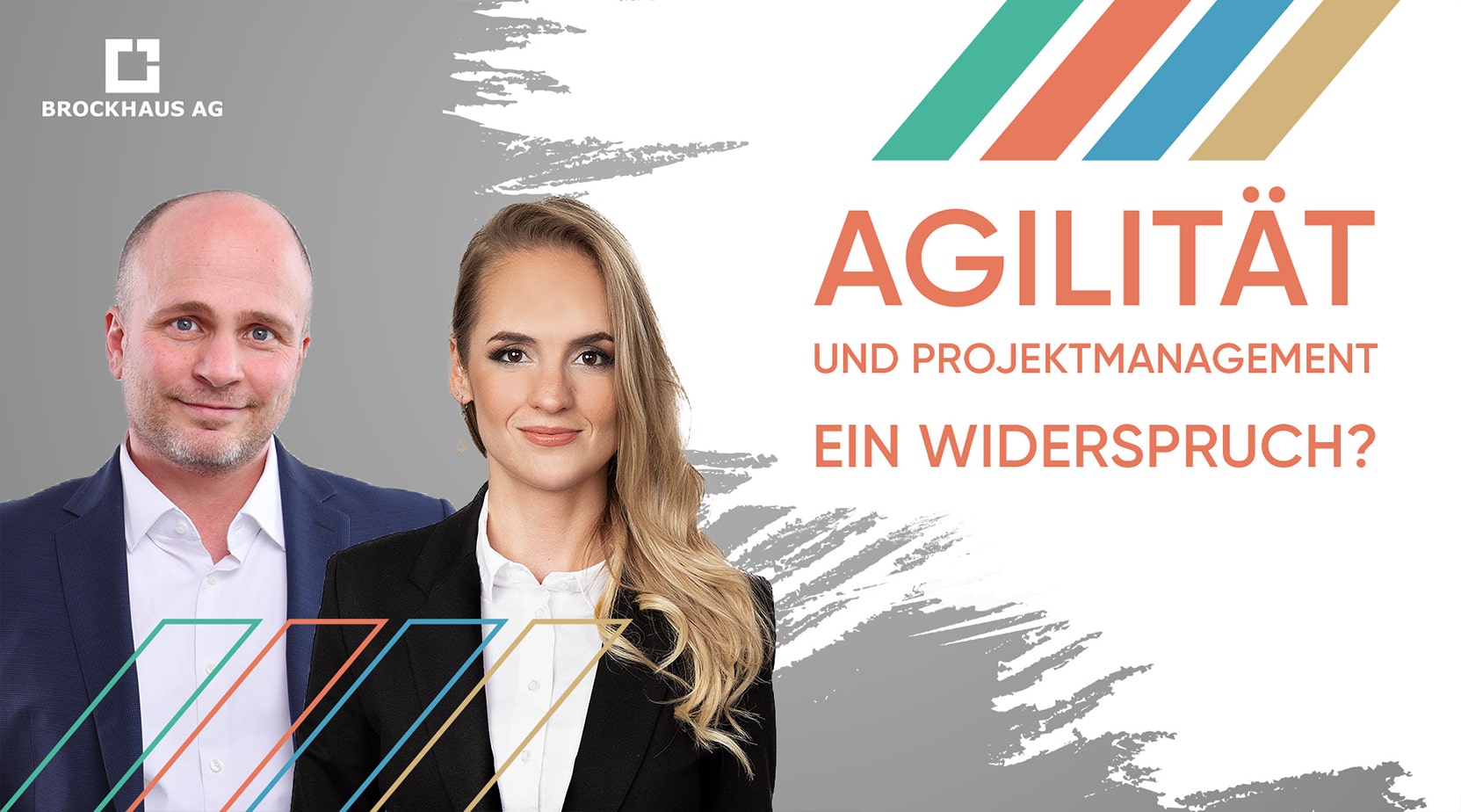 Thumbnail für Agileversity-Video über die Integration von Projektmanagement und Agilität in der Versicherungsbranche, präsentiert von BROCKHAUS AG.
